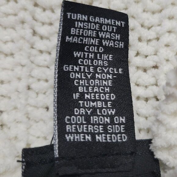 Rue21 Small Cream Knit Casual Shabby Chic Classic Loose Fit Scoop Neck Sweater - Picture 7 of 7